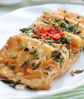 锅塌香椿豆腐