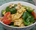 西红柿青椒炒鸡蛋